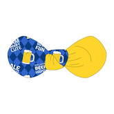 Yappy Hour - Beer-y Cute - The Knot Bow